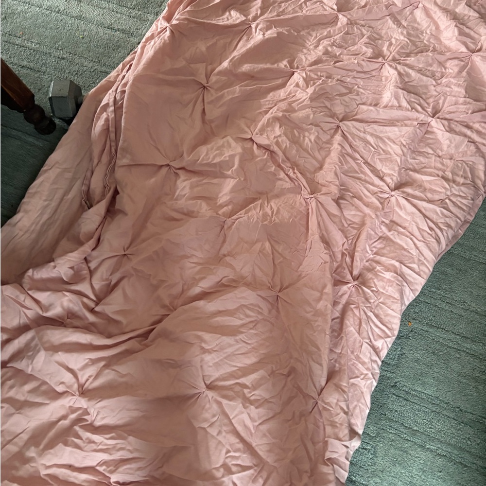 Soft Pink duvet cover  - cotton full / queen